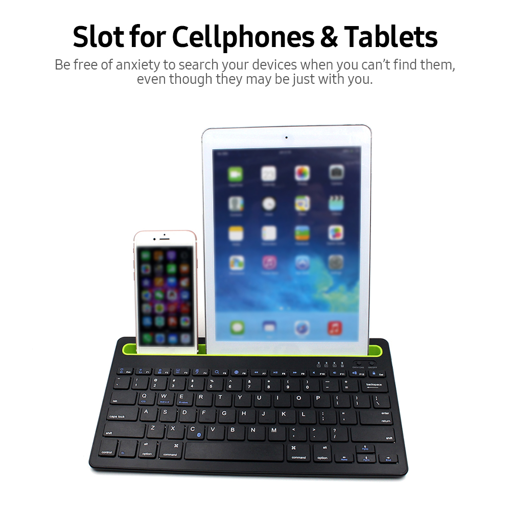 Bàn phím BT với chuột có thể sạc lại không dây, có chức năng ghép nối, Hỗ trợ cho IOS Android Windows