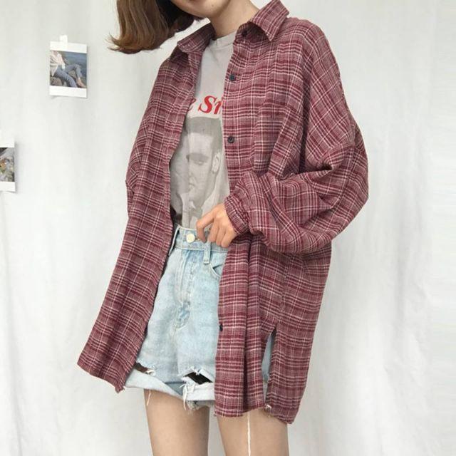 Sơmi sọc retro ulzzang