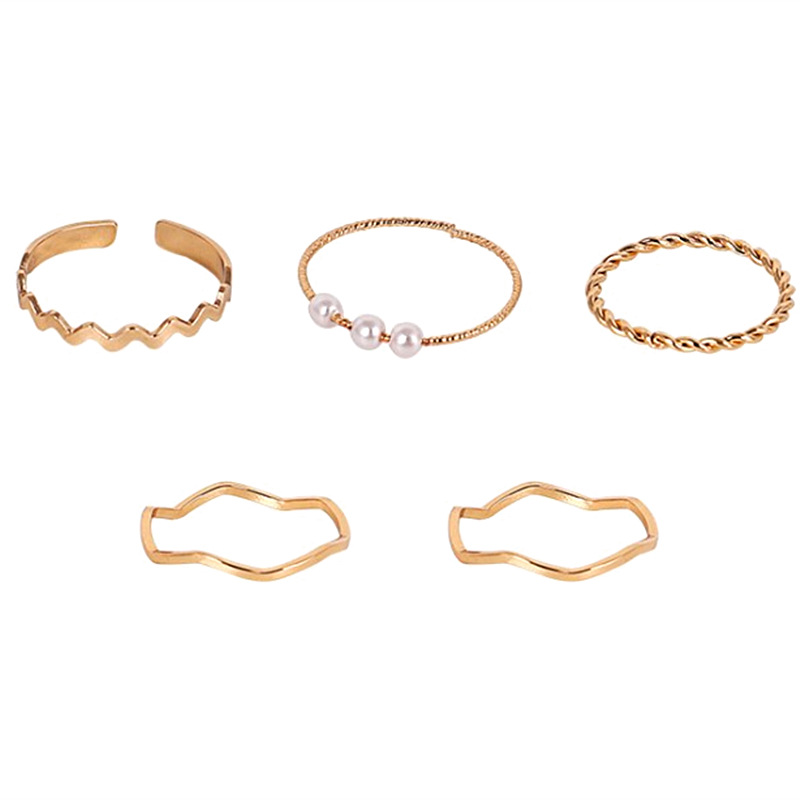 Bộ 5 Nhẫn Nữ Hợp Kim Phong Cách/B&m Elegant/NNHK3002