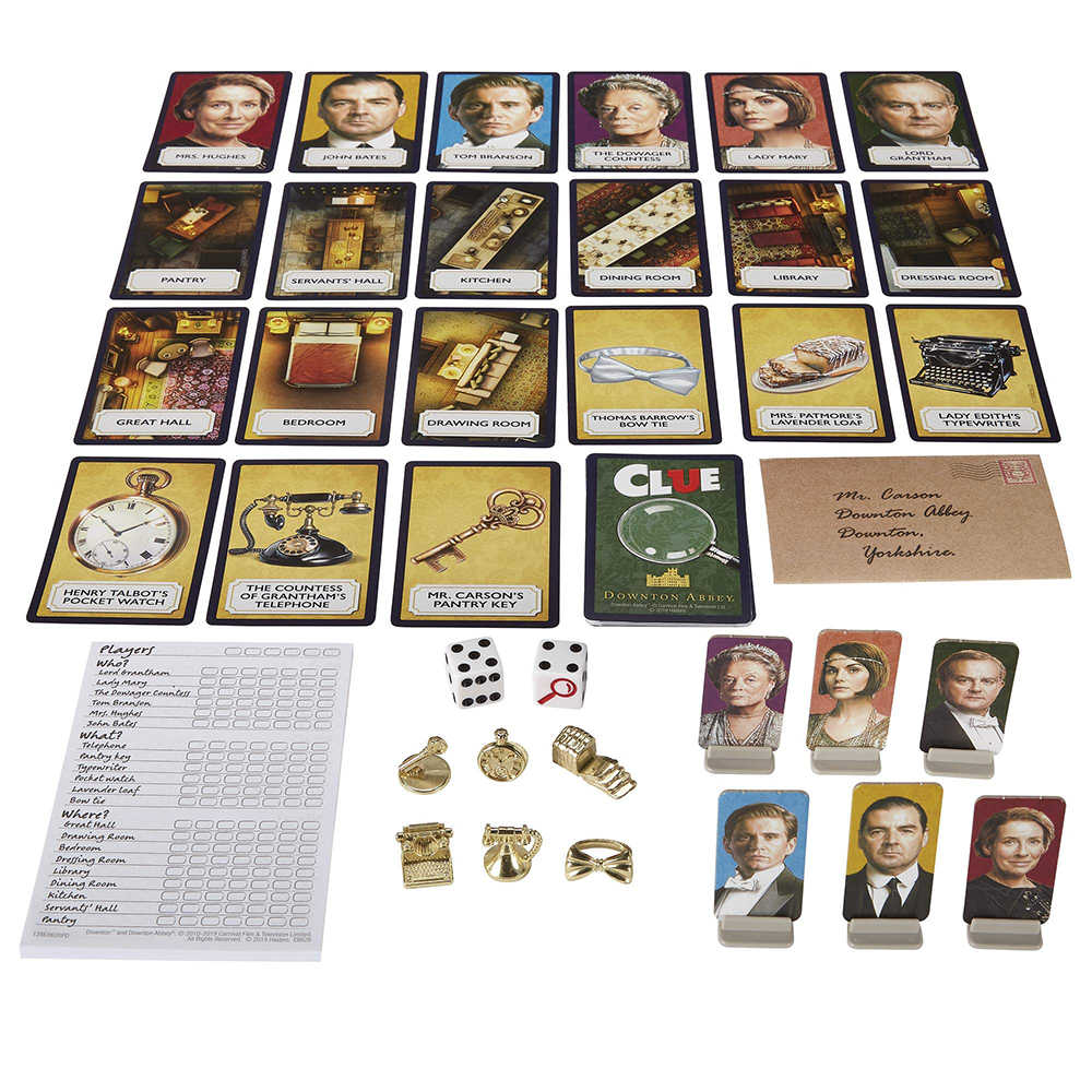 Bộ Board Game Giải Trí Downton Abbey Cluedo Trò Chơi Phá Án Hiện Đại