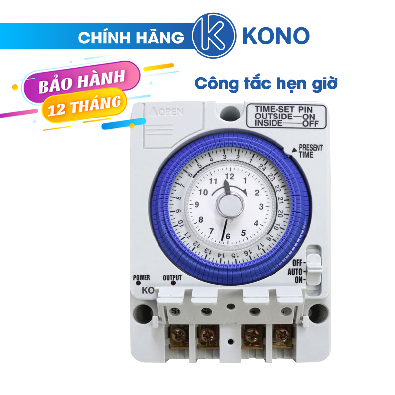 Công tắc hẹn giờ KONO 24h TB 35-N