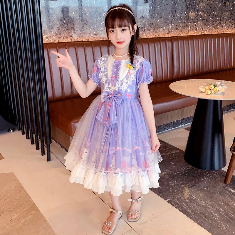 SHUANGYAN Đầm bé gái 2022 Váy mùa hè Lolita Váy mùa thu Cô gái nhỏ Váy công chúa Váy trẻ em Lolita