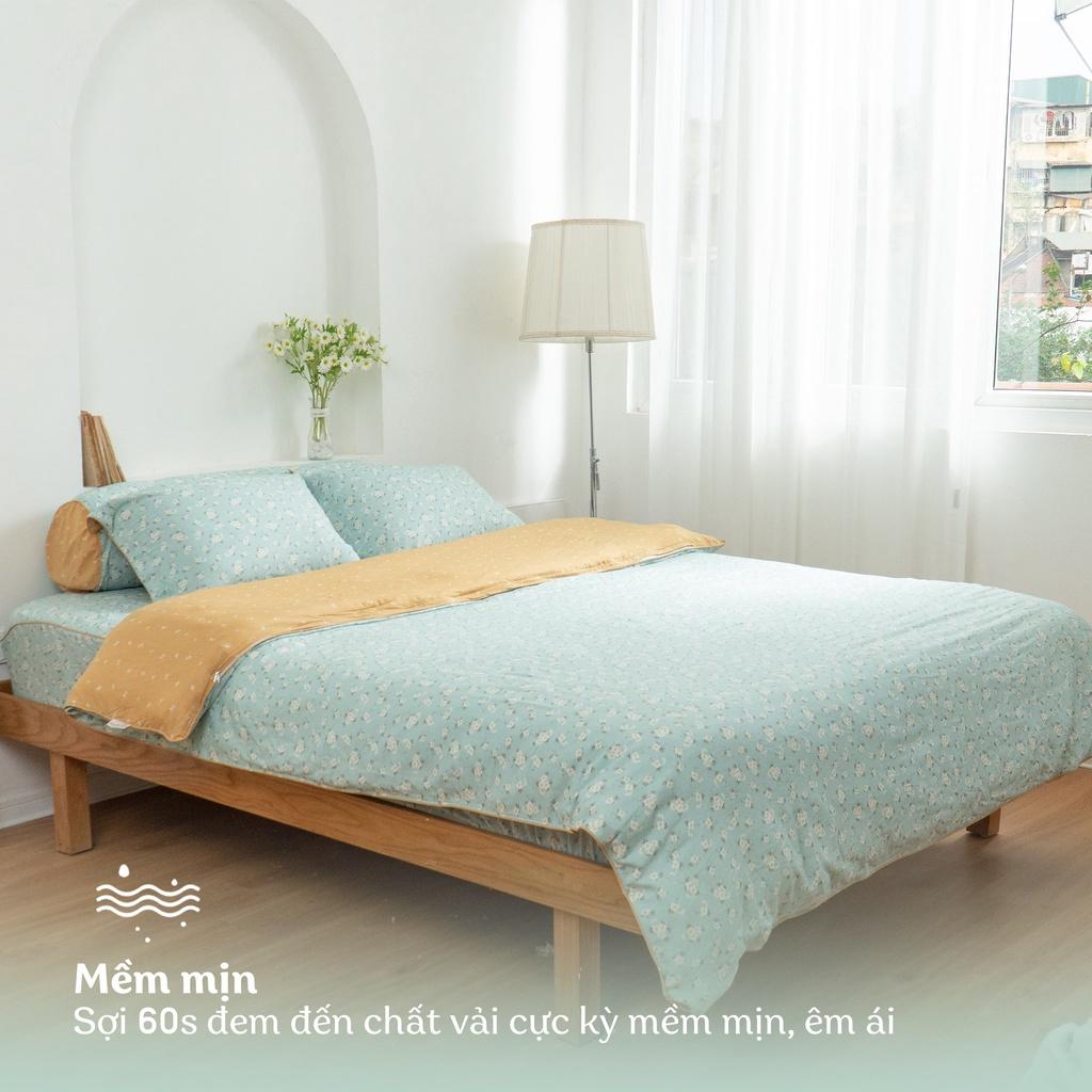 Bộ ga chun chần họa tiết Cúc họa mi MDSM2201
