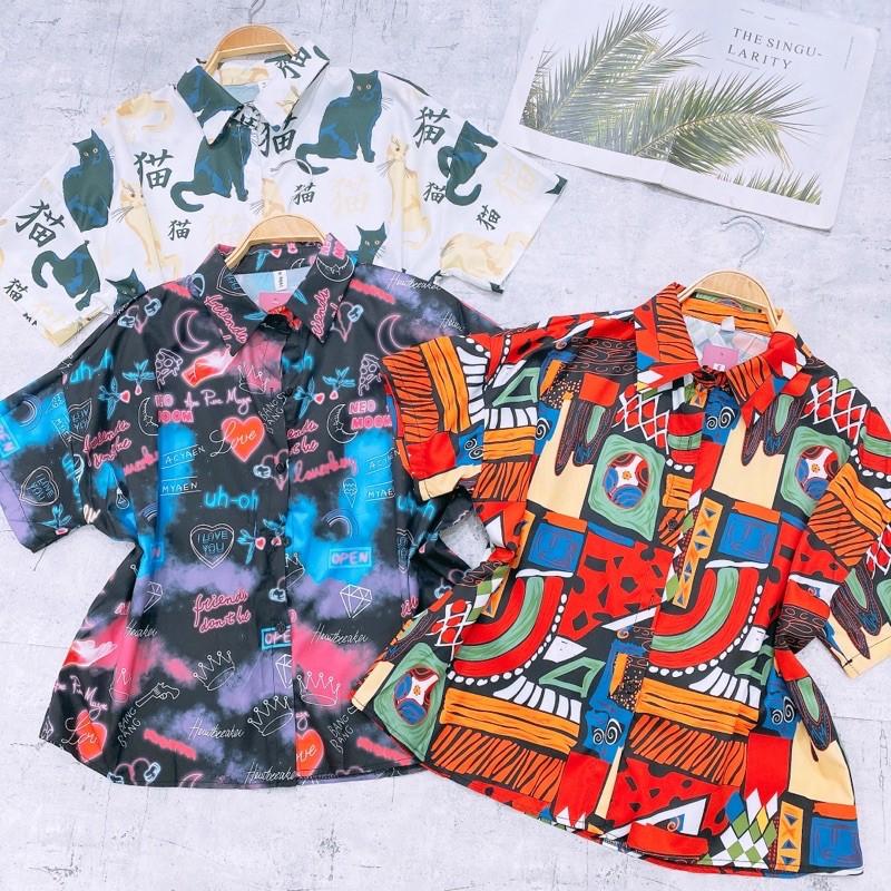 Ao sơ mi họa tiết