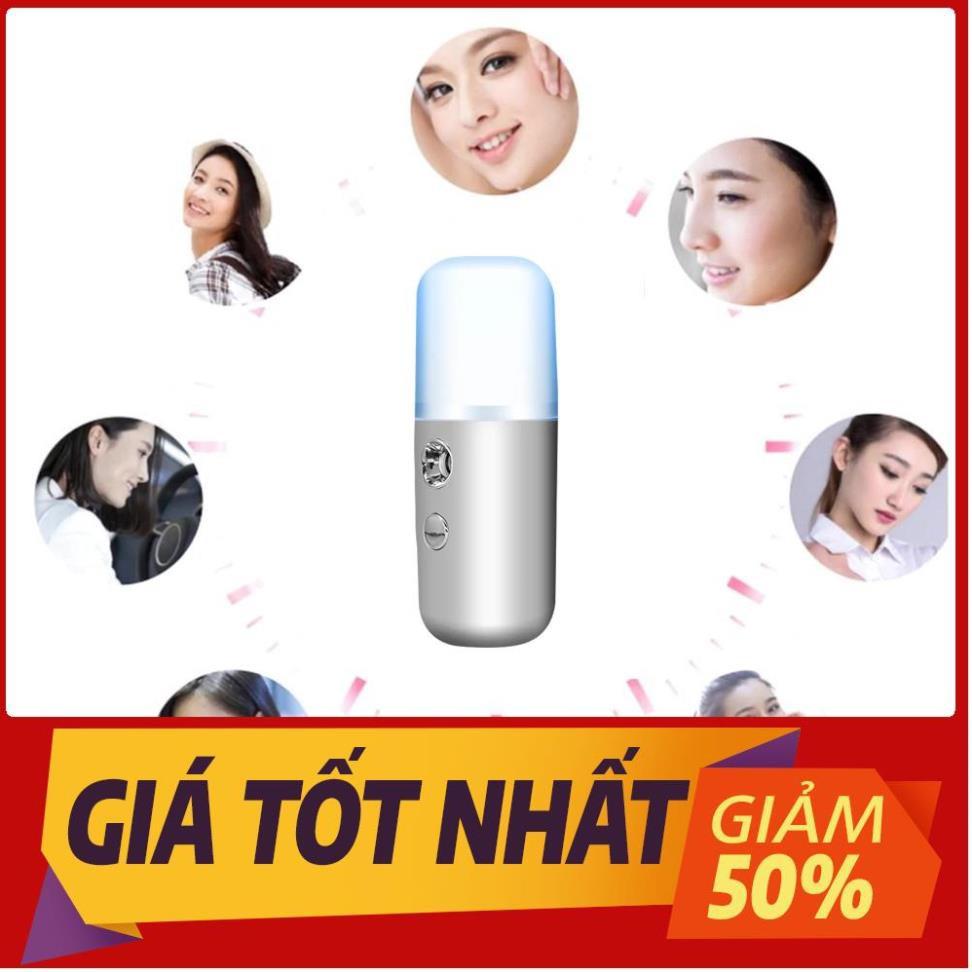 Máy phun sương tạo độ ẩm bình xịt khoáng nano xông chăm sóc cho da mặt cầm tay mini