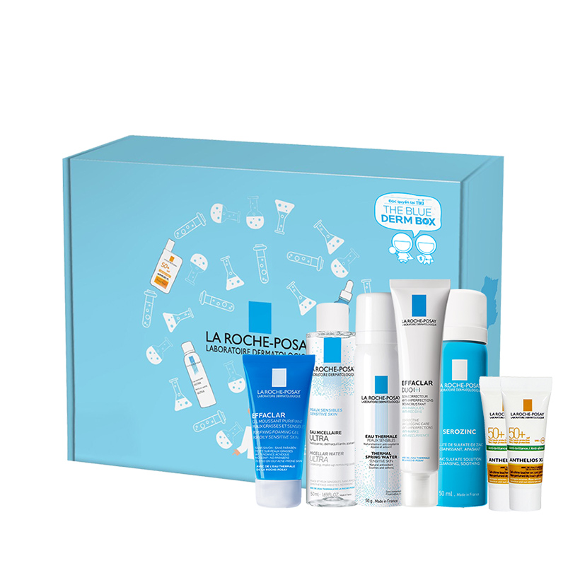 Bộ sản phẩm chăm sóc da dầu da mụn toàn diện La Roche-Posay Effaclar Box