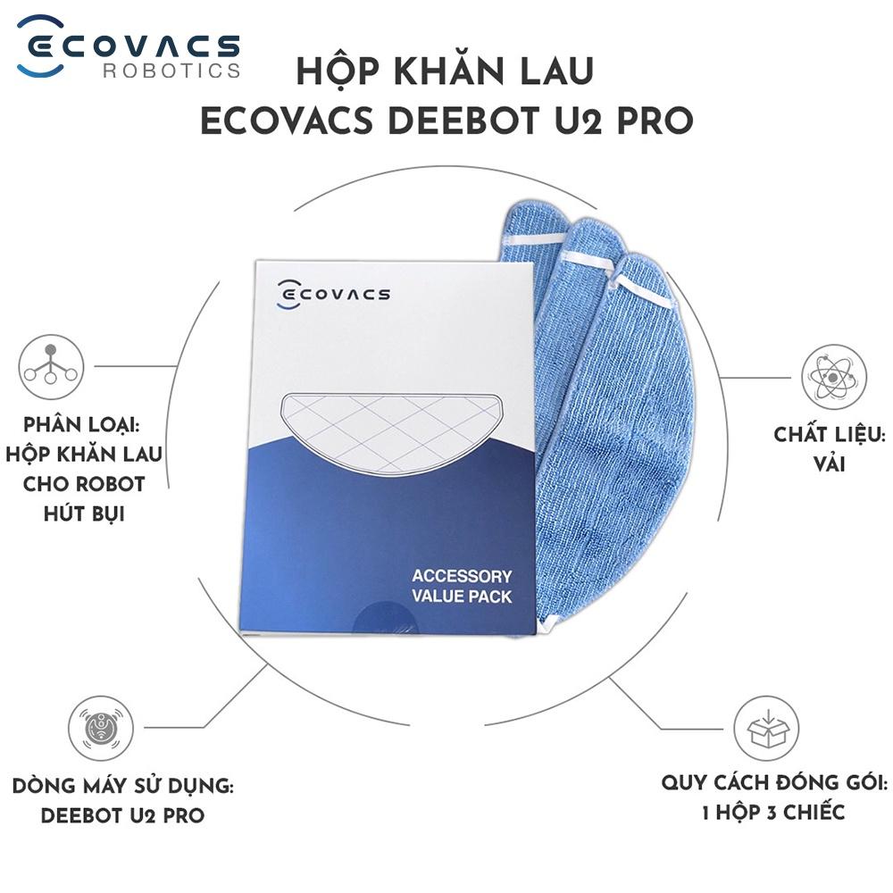 Hộp khăn lau Ecovacs Deebot U2 Pro - Hàng Chính Hãng