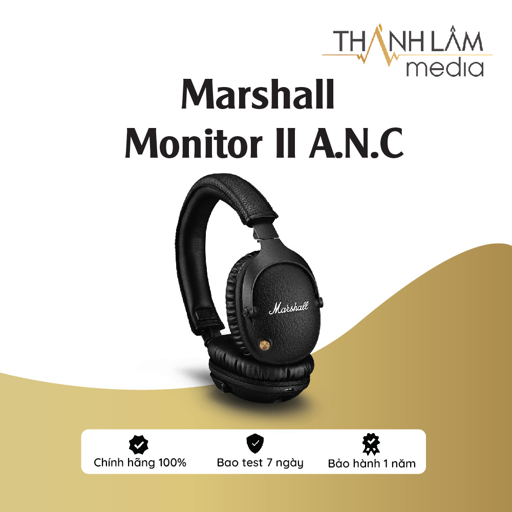 Tai nghe Marshall Monitor 2 A.N.C - Hàng Chính Hãng