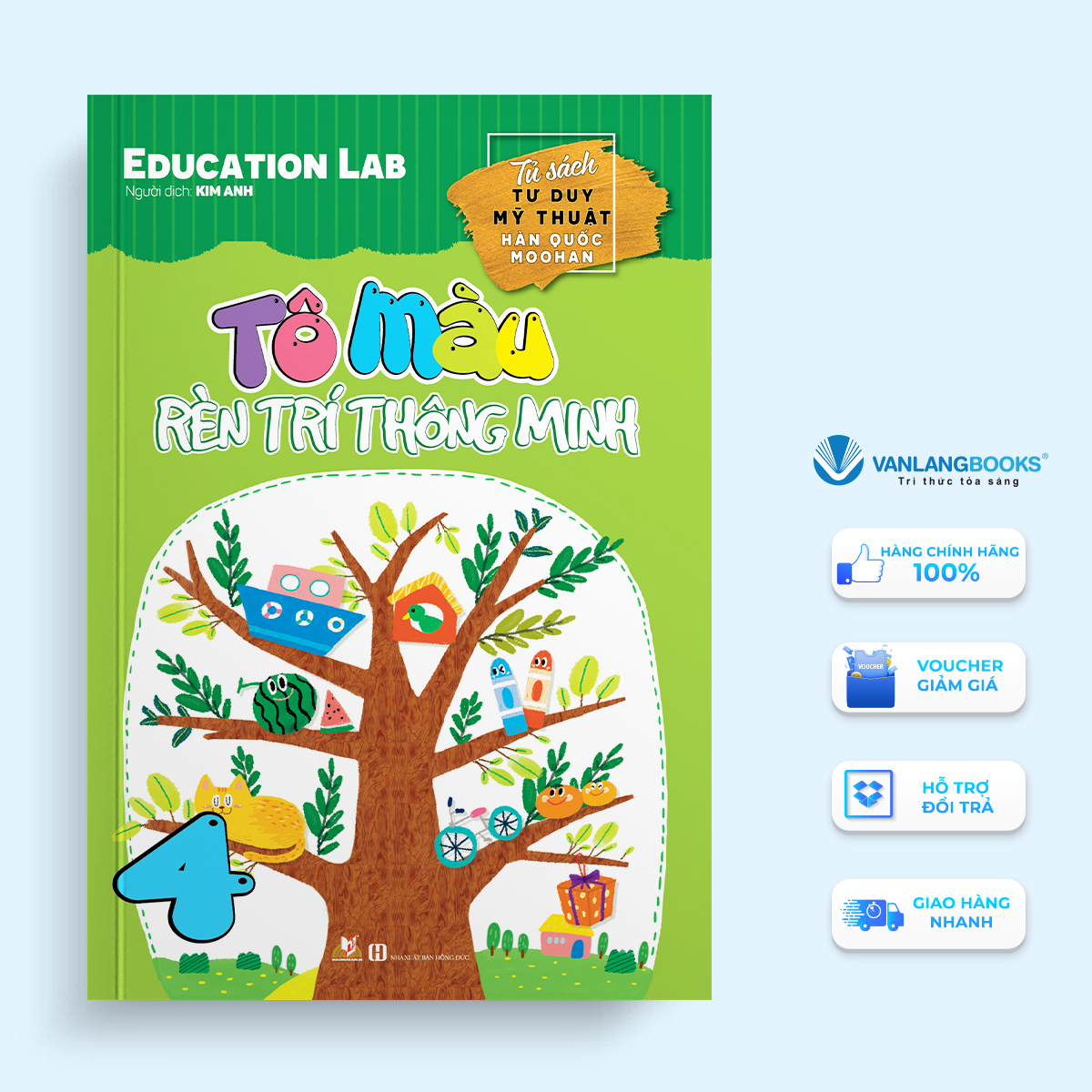 Tô Màu Rèn Trí Thông Minh Tập 4 - Vanlangbooks