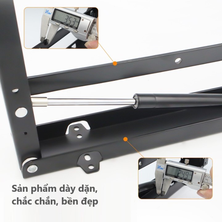 Phụ kiện xếp tường chuyển đổi thành kệ giá đỡ, ghế