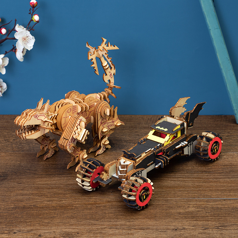 Đồ chơi lắp ráp gỗ 3D Mô hình Siêu Xe người Dơi Bat Mobile
