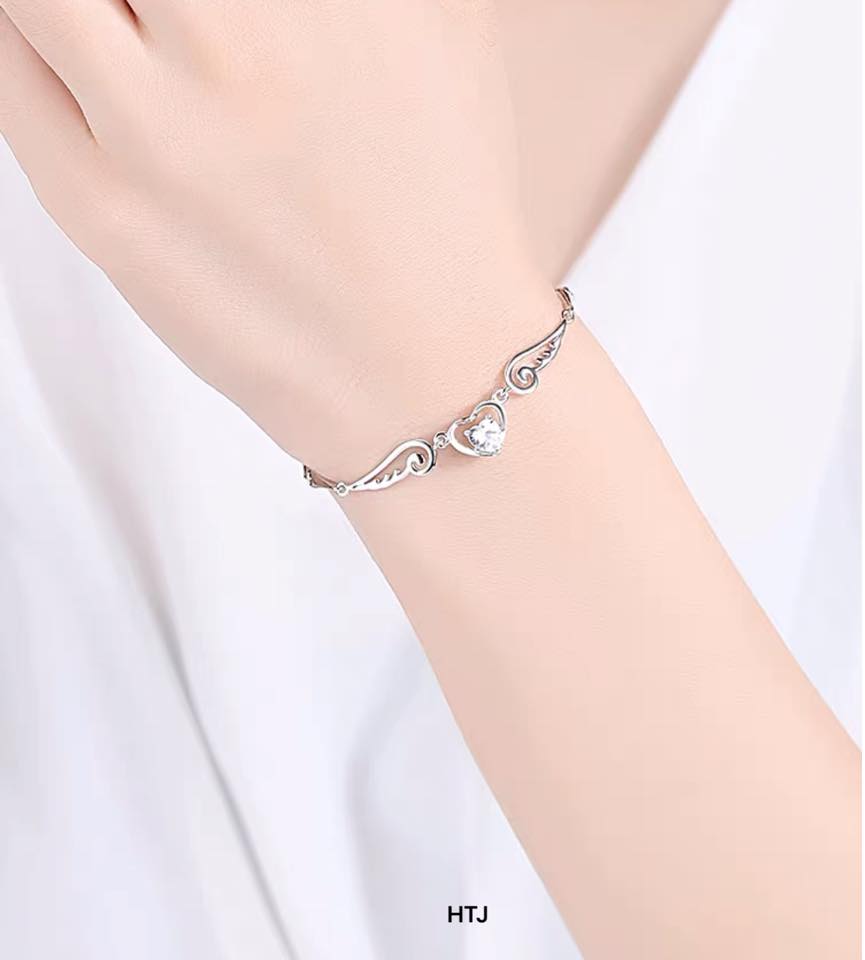 Lắc tay nữ thời trang chất liệu bạc s925 MS075
