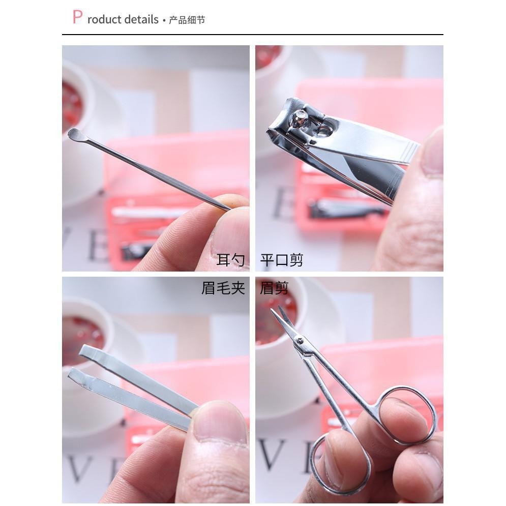 BỘ BẤM MÓNG TAY 4 MÓN hộp nhựa