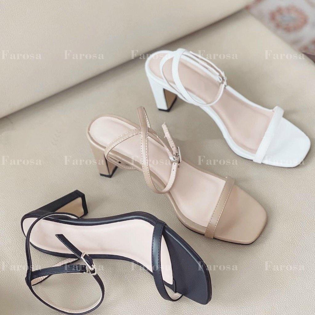 Dép sandal nữ FAROSA cao gót 5cm quai mảnh lên chân xinh xắn M1