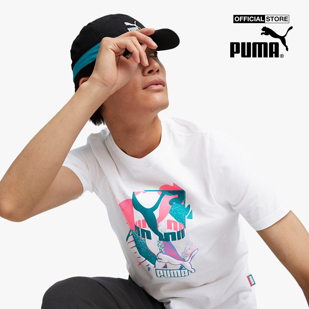 PUMA - Áo thun nam tay ngắn cổ tròn Fandom Graphic 536108