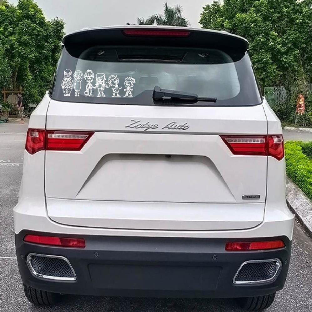 Decal dán xe hơi, sticker dán xe ôtô, tem xe hơi, tem dán hình gia đình độc đáo nhiều mẫu