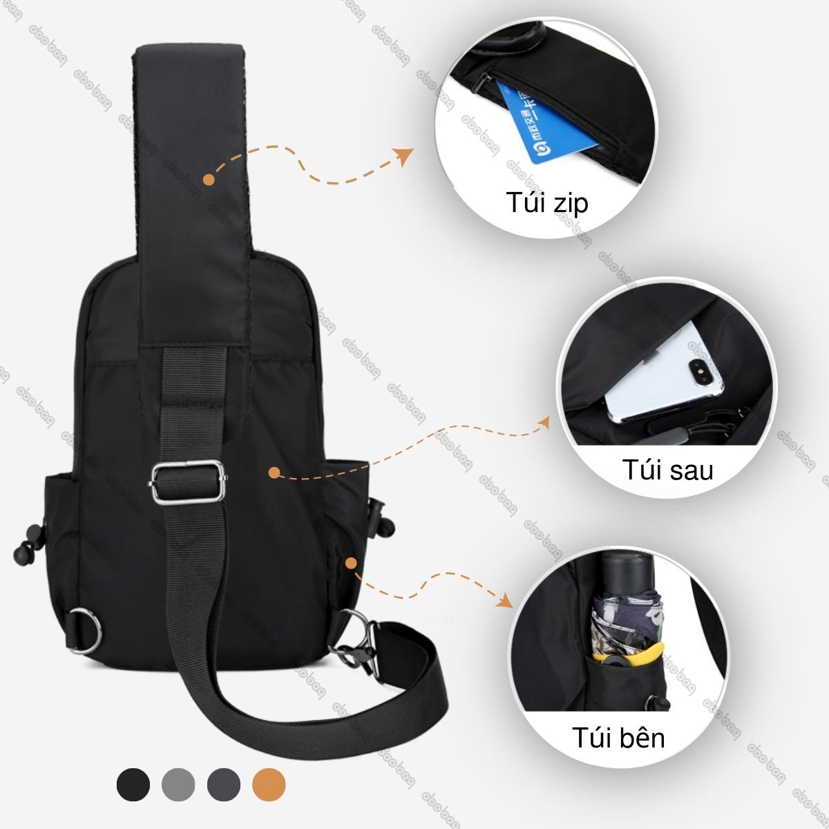 Túi đeo chéo thiết kế thời trang Doo Bag chất liệu oxford chống nước, chống xước tốt
