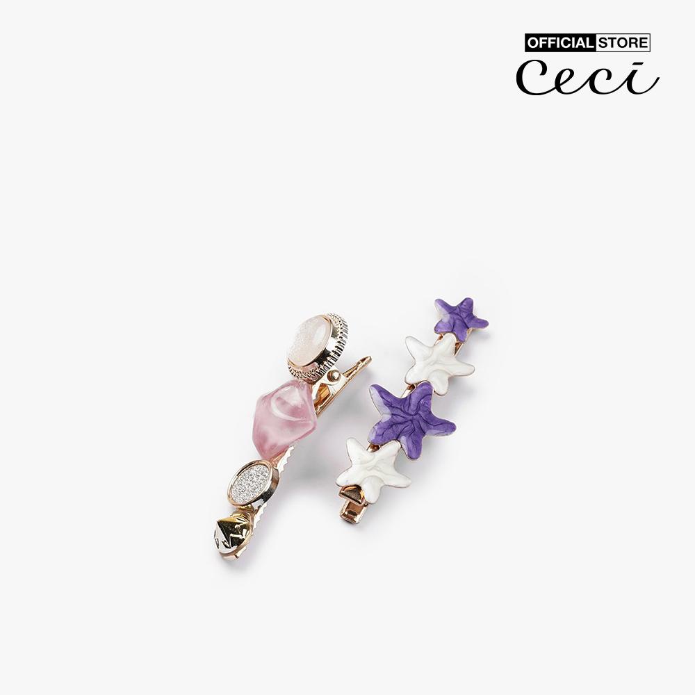 CECI - Pack 6 kẹp tóc nữ kim loại dáng dài thời trang CC6-01000057-24