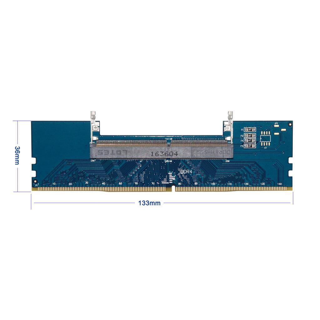 Laptop DDR4 SO-DIMM to Desktop PC DIMM Memory RAM Connector Adapter