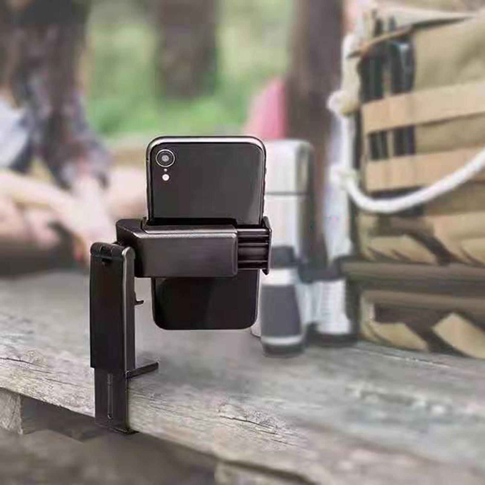 Phone Holder Bracket Stand Clamp Mount Desk Black