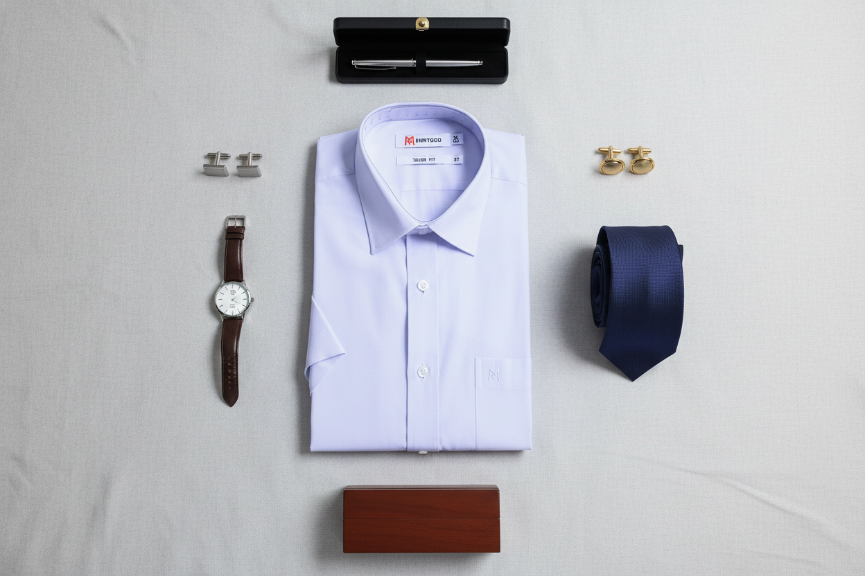 Áo sơ mi tay ngắn Khatoco (M-2XL)