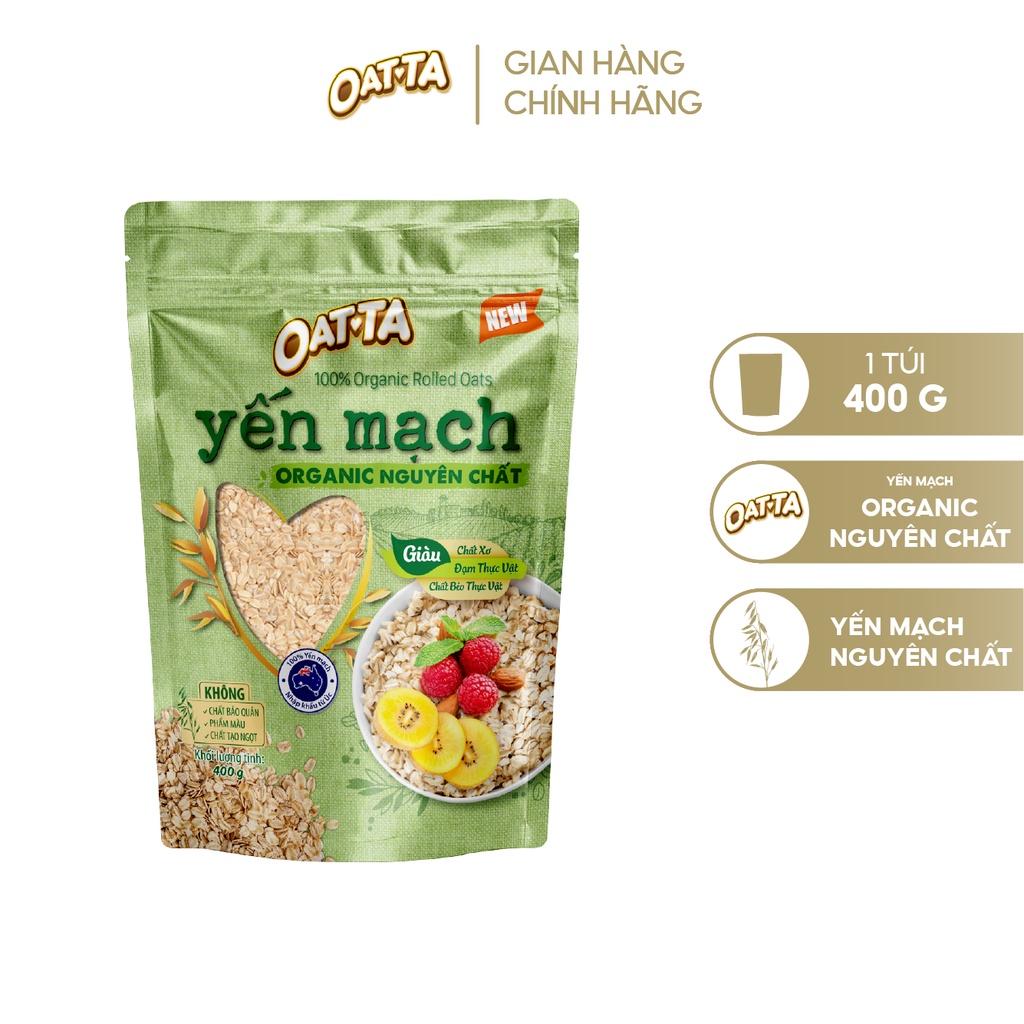 Ngũ Cốc Yến Mạch Organic  OATTA Nguyên Cám Thơm Ngon Thích Hợp Cho Người Giảm Cân Túi 400g