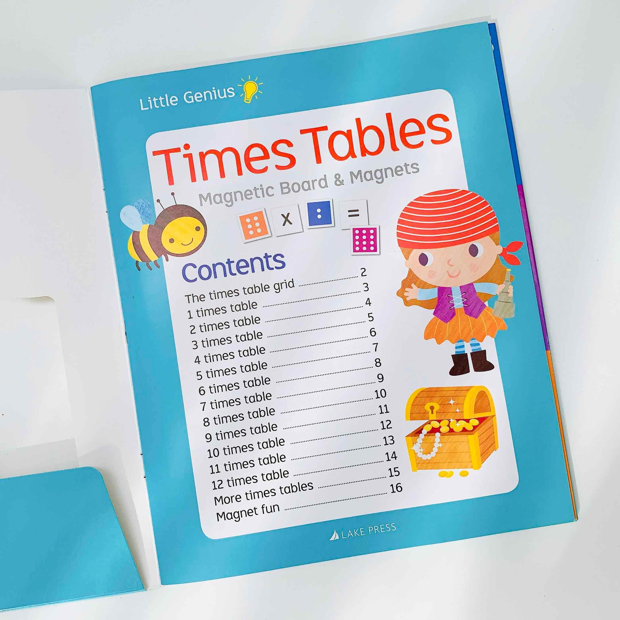 Times Tables Board &amp; Magnets