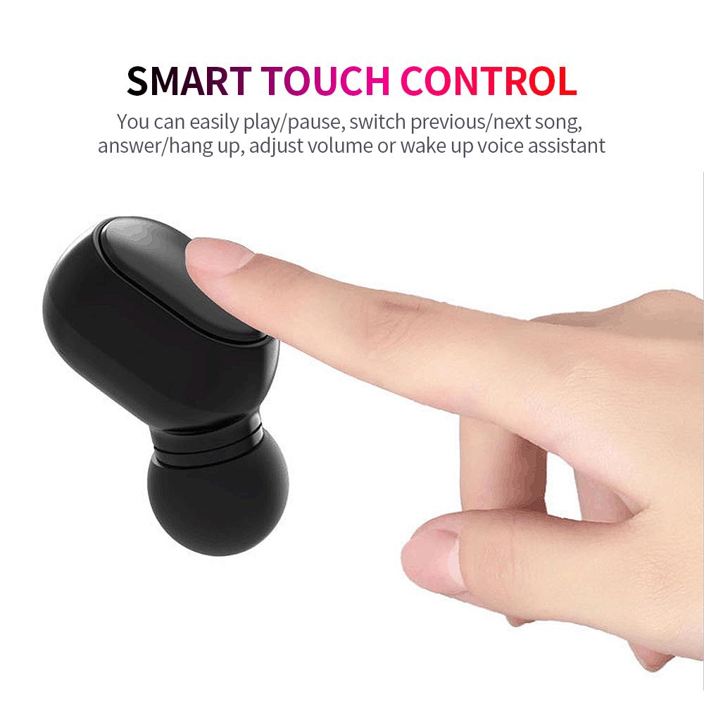 E7S Wireless BT5.0 Headphones In-ear Sports Earbuds with LED Display Screen HiFi Sound Quality Smart Touch Control