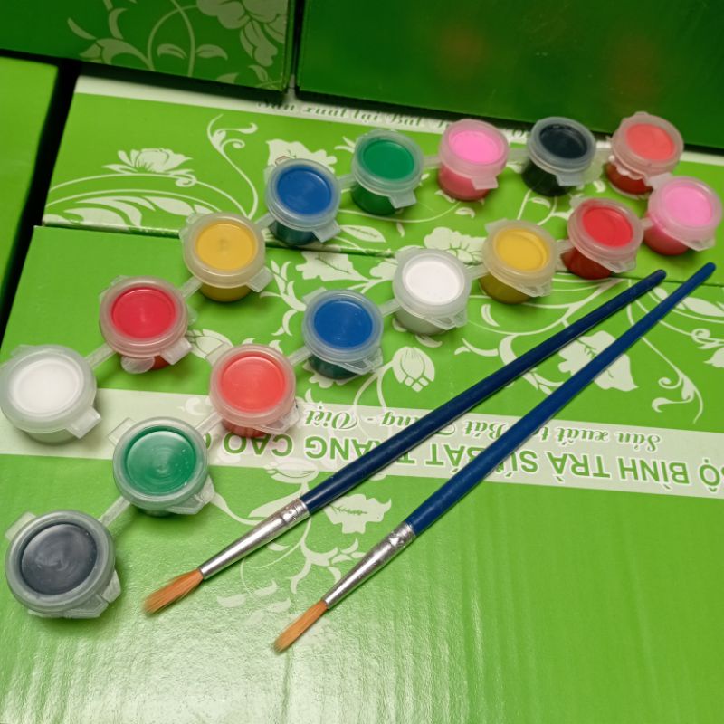 Bộ Tô Tượng Thạch Cao 10 Hình Kèm Màu Và Bút Vẽ ,Đồ Chơi Cho Bé