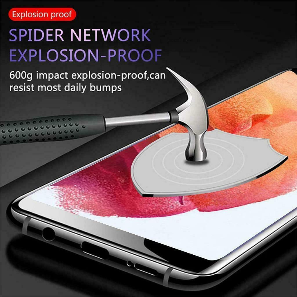 Miếng dán kính cường lực 3D cho Samsung Galaxy S21 / Galaxy S21 Ultra / Galaxy S21 Plus / Galaxy S21+ hiệu Kuzoom Protective Glass - mỏng 0.3mm, vát cạnh 2.5D, độ cứng 9H, viền cứng mỏng - Hàng nhập khẩu