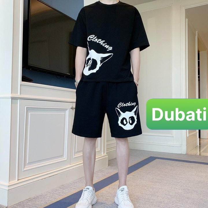 ĐỒ BỘ QUẦN ÁO THỂ THAO NAM MÈO CLOTHING, BỘ THUN CO GIÃN, SET ĐỒ BỘ THỂ THAO- DUBATI FASHION