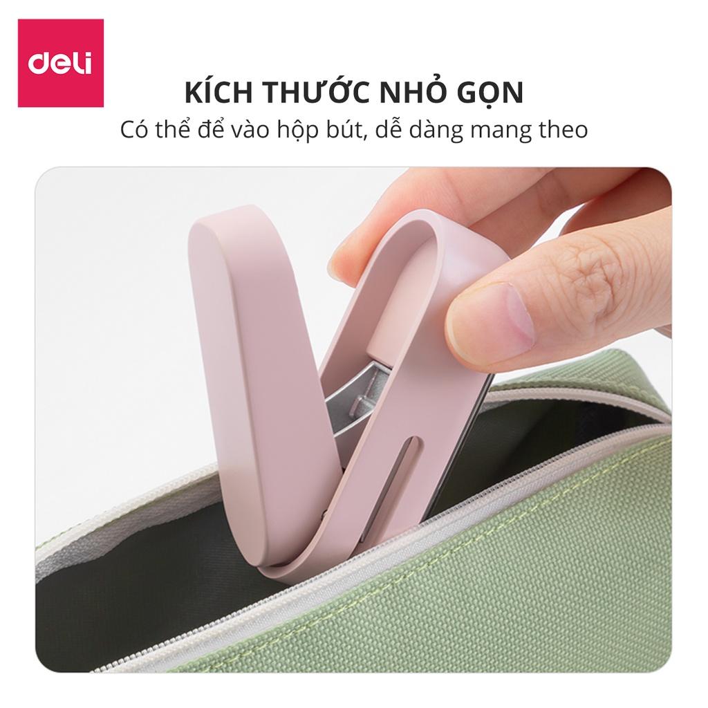 Kìm Bấm Đục Lỗ Giấy Mini Refill Dụng Cụ Bấm Lỗ Giấy Làm Sổ Còng Cầm Tay Tiện Lợi Deli - Bấm Lỗ Tài Liệu Lưu Trữ Đóng Sổ - NS088