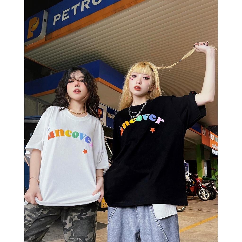 Áo Thun Local Brand Uncover Star Nam Nữ Tay Lỡ Form Rộng Unisex