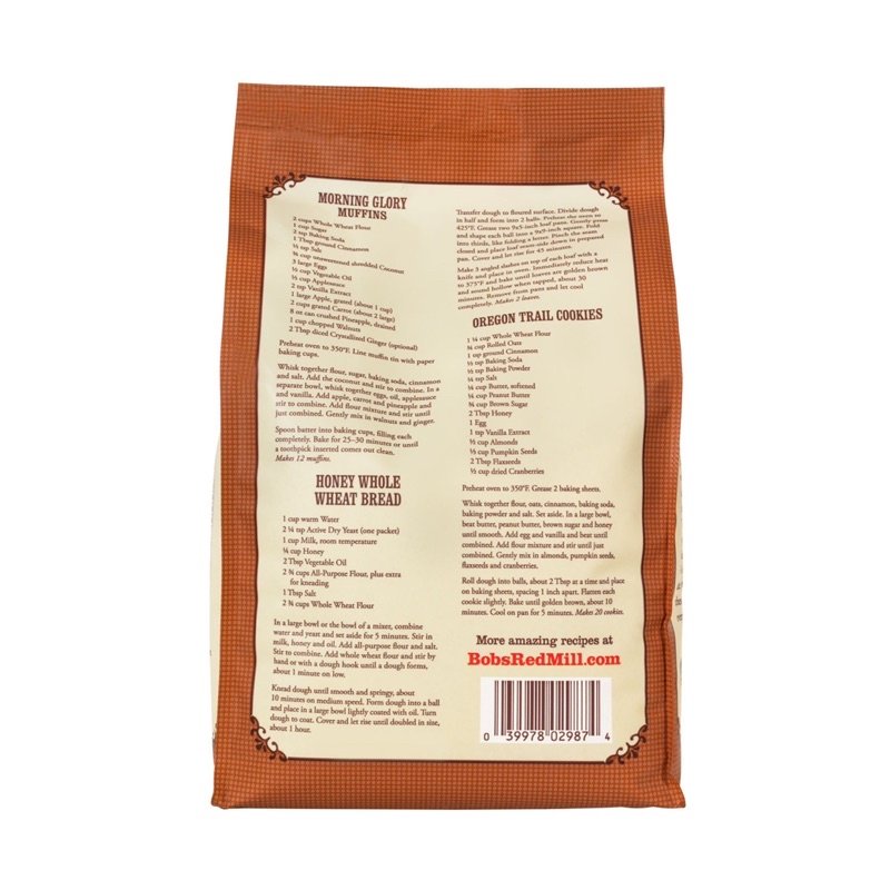 Bột mì nguyên cám Whole Wheat Flour Bob's Red Mill