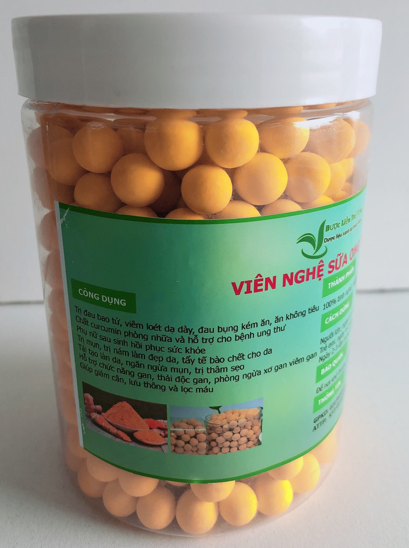 Viên nghệ sữa ong chúa  ( Viên nghệ mật ong) - Hủ 500g