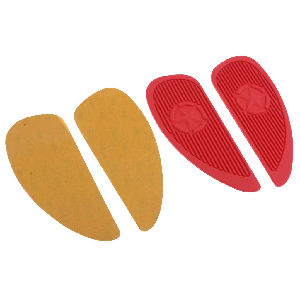 2pcs Motorcycle Tank Pad Traction Side Fuel Grip Decal Protector for Honda