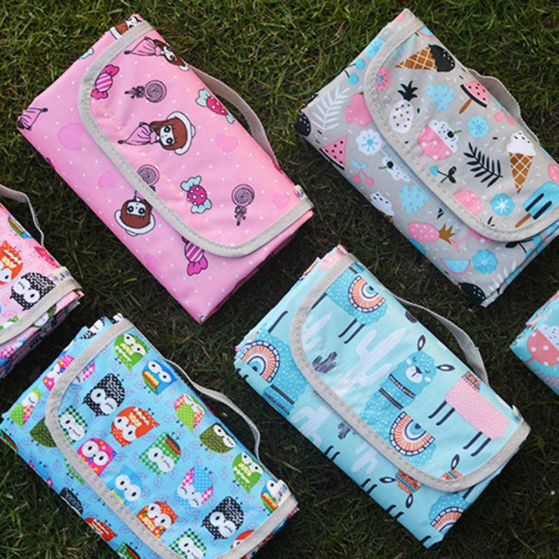Trẻ Em Thảm Picnic Kid Cắm Trại Alpaca Con Cú Thảm Bãi Biển Lều Chăn Cho Bé Thảm Ngoài Trời Miếng Lót