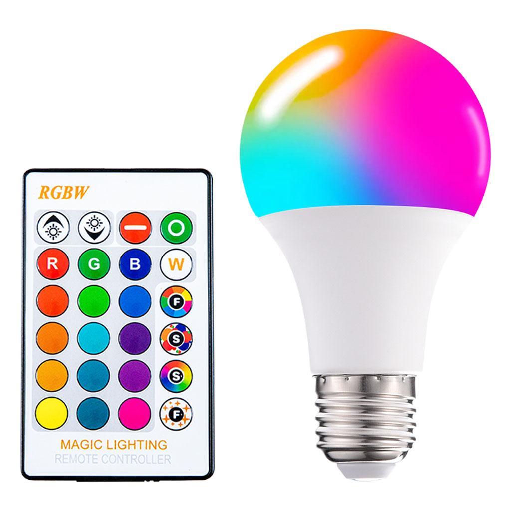 E26 E27 RGB LED Bulb 16 Color Change  for Home Party