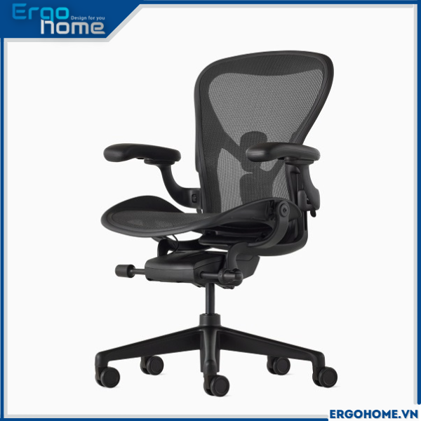 Ghế Công thái học Ergonomic Herman Miller Aeron 2 Ergohome chất liệu cao cấp, form dáng tiêu chuẩn quốc tế, tư thế ngồi chuẩn, bảo vệ tốt cột sống, bảo hành 12 năm