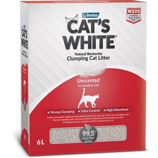 Cát Vê Sinh Cho Mèo Cat’s White Không Mùi Natural Unscented – Chính Hãng - Xuất Xứ Thổ Nhĩ Kỳ