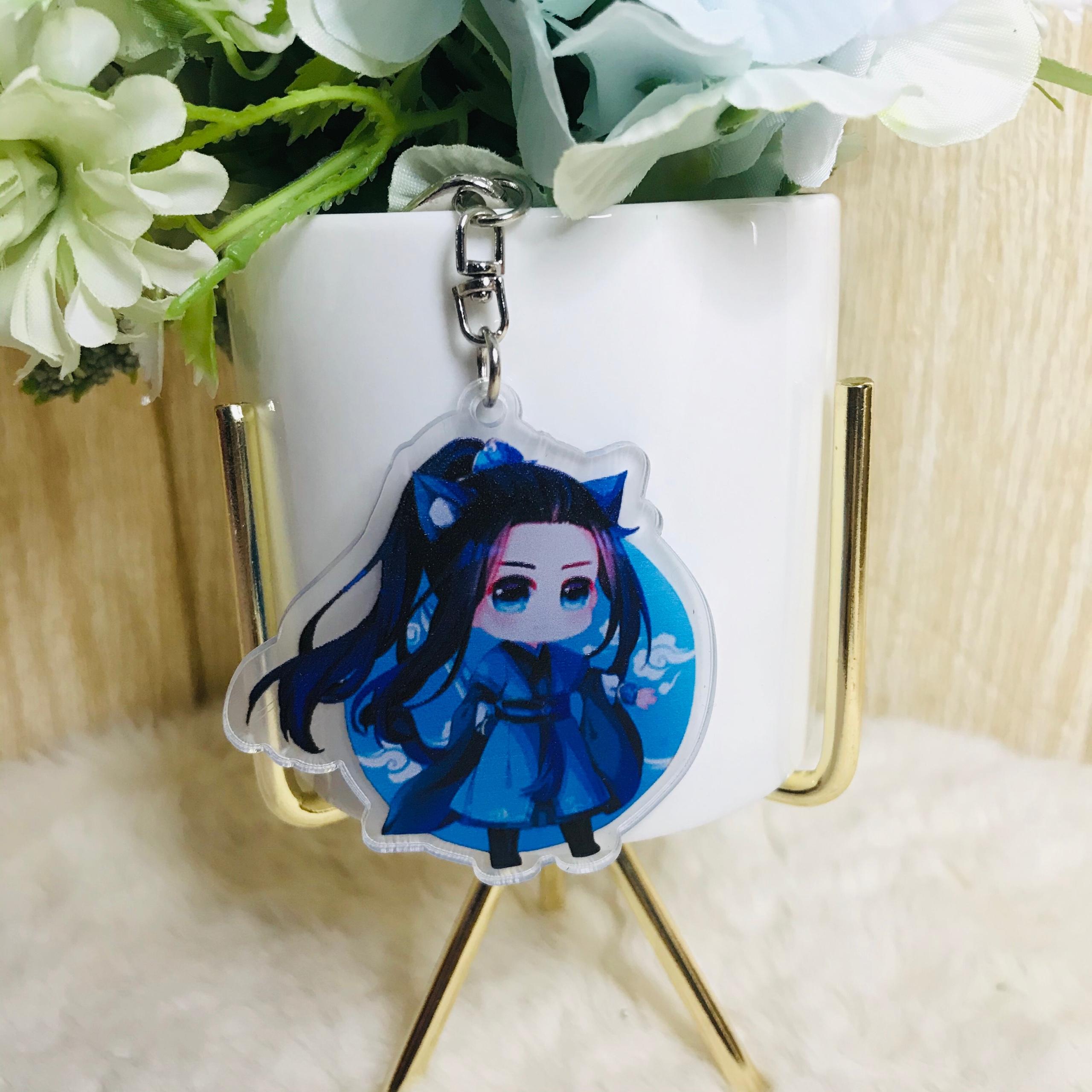 Móc khóa mica trong Arknights Ma đạo tổ sư dạng tròn quà tặng xinh xắn dễ thương chibi anime tặng thẻ Vcone