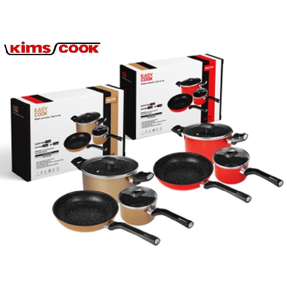 Bộ 3 nồi chảo Easy Cook chống dính KIMS COOK 05 món