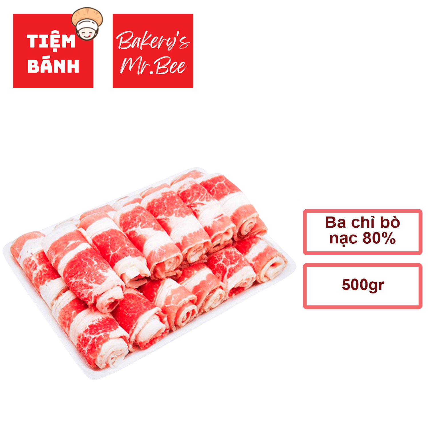 [Chỉ giao HCM] – Ba Rọi Bò Mỹ – 500g