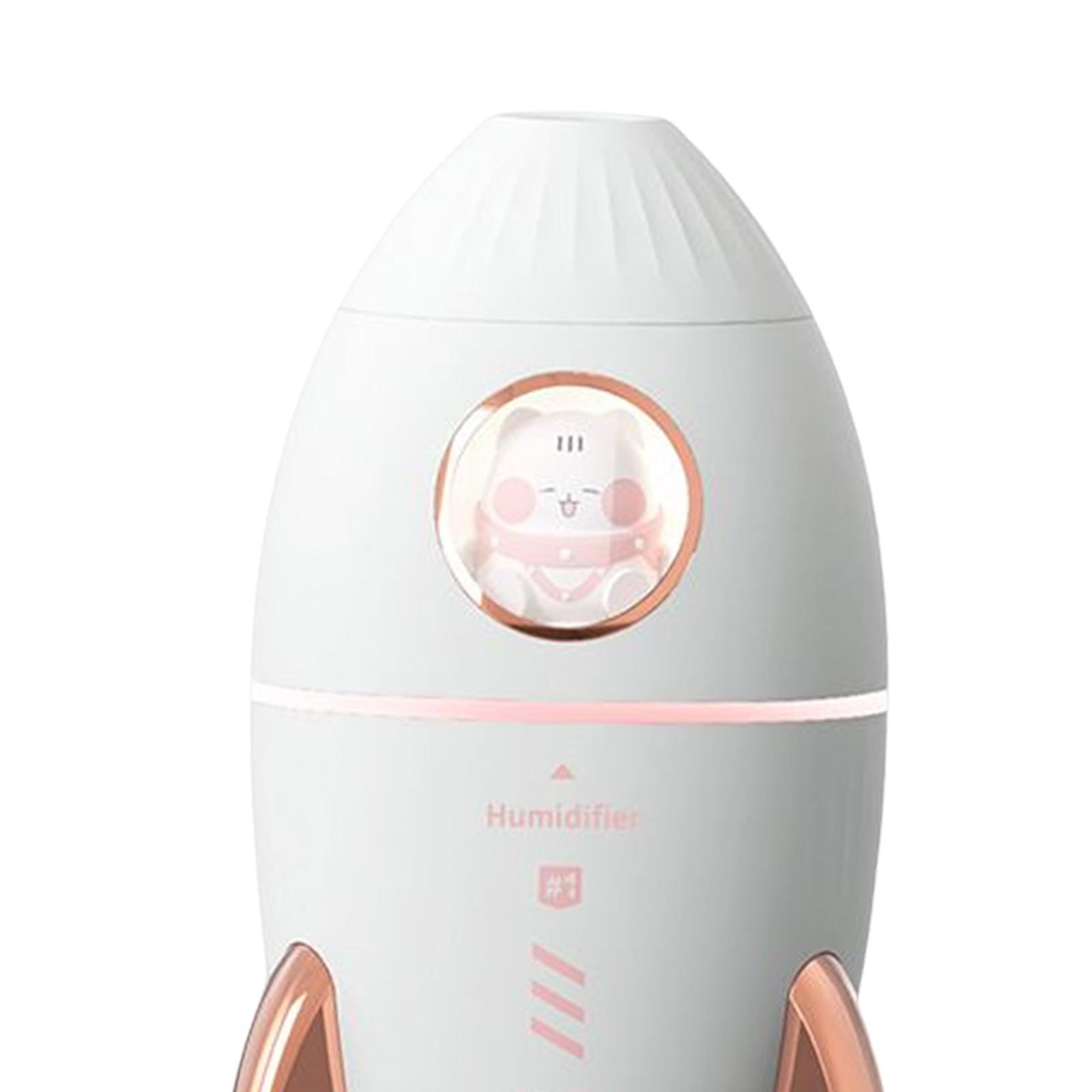 Portable 350ml Air Humidifier Desk Night Light Quiet for Bedroom Bedside Home Office