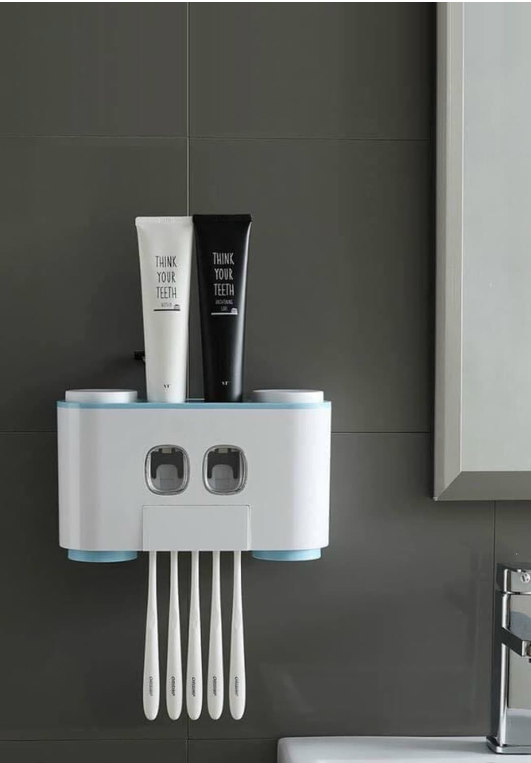 Bộ Nhả Kem Đánh Răng 2 Cốc Sang Trọng Tiện Lợi
