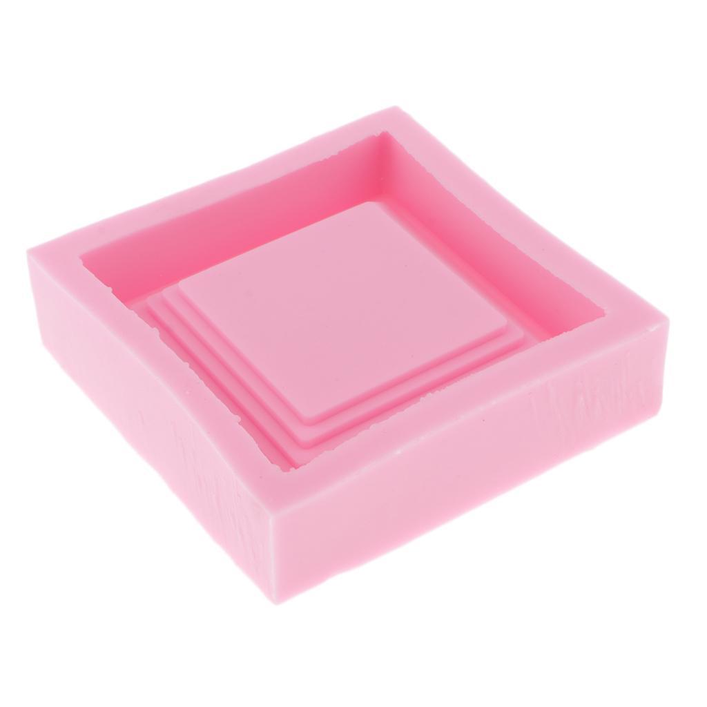Silicone Concrete Plant Flower Pot Tray Molds Soap Candles