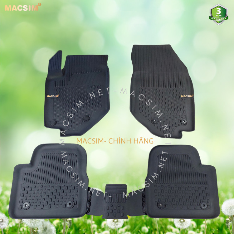 Thảm lót sàn ô tô nhựa TPE Silicon  Peugoet 2008  Nhãn hiệu Macsim