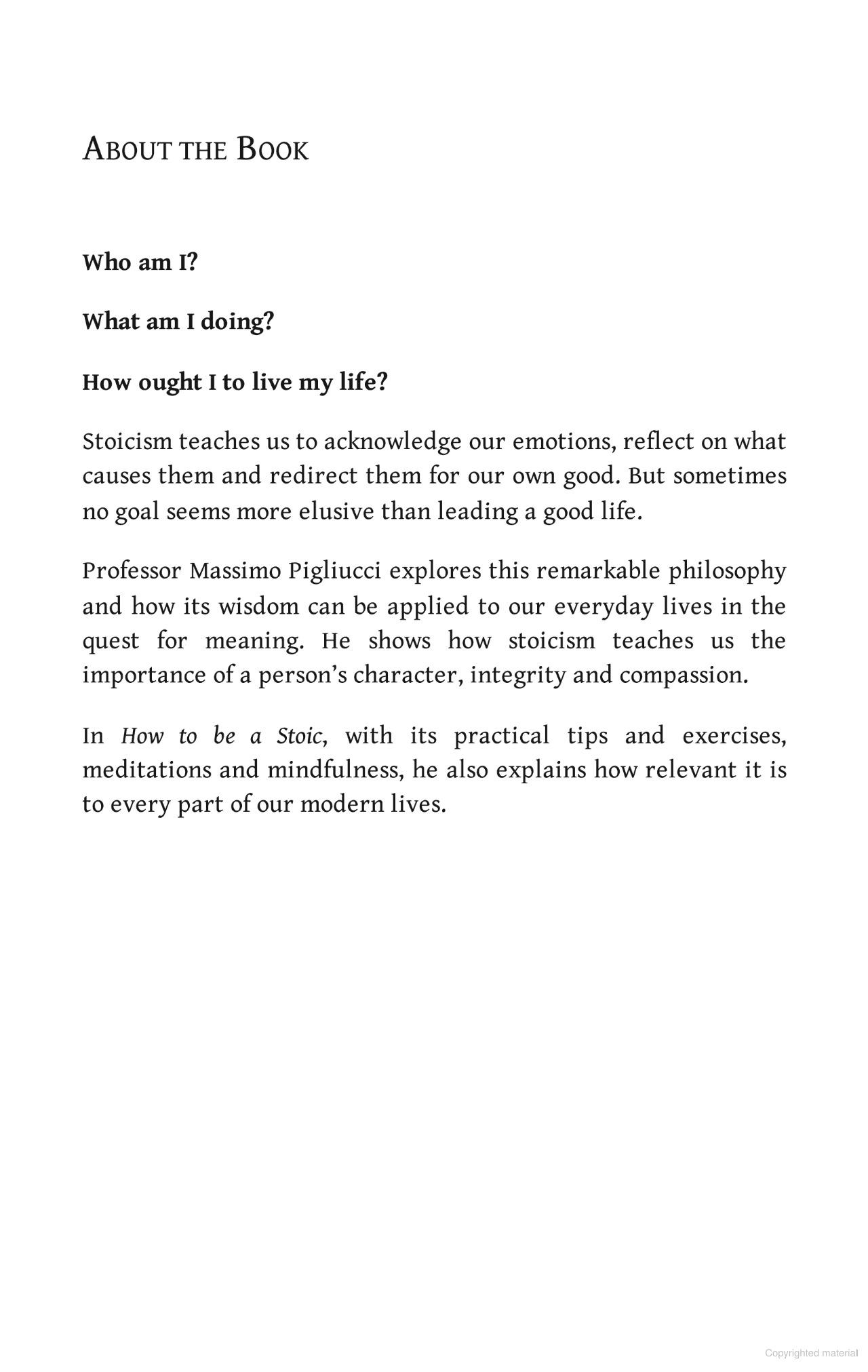 Sách ngoại văn: How To Be A Stoic