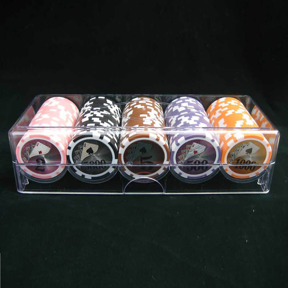 Khay Nhự Đựng 100 Chip Poker(Ko Bao Gồm Chip) Ko Nắp Vỏ Dày Đẹp