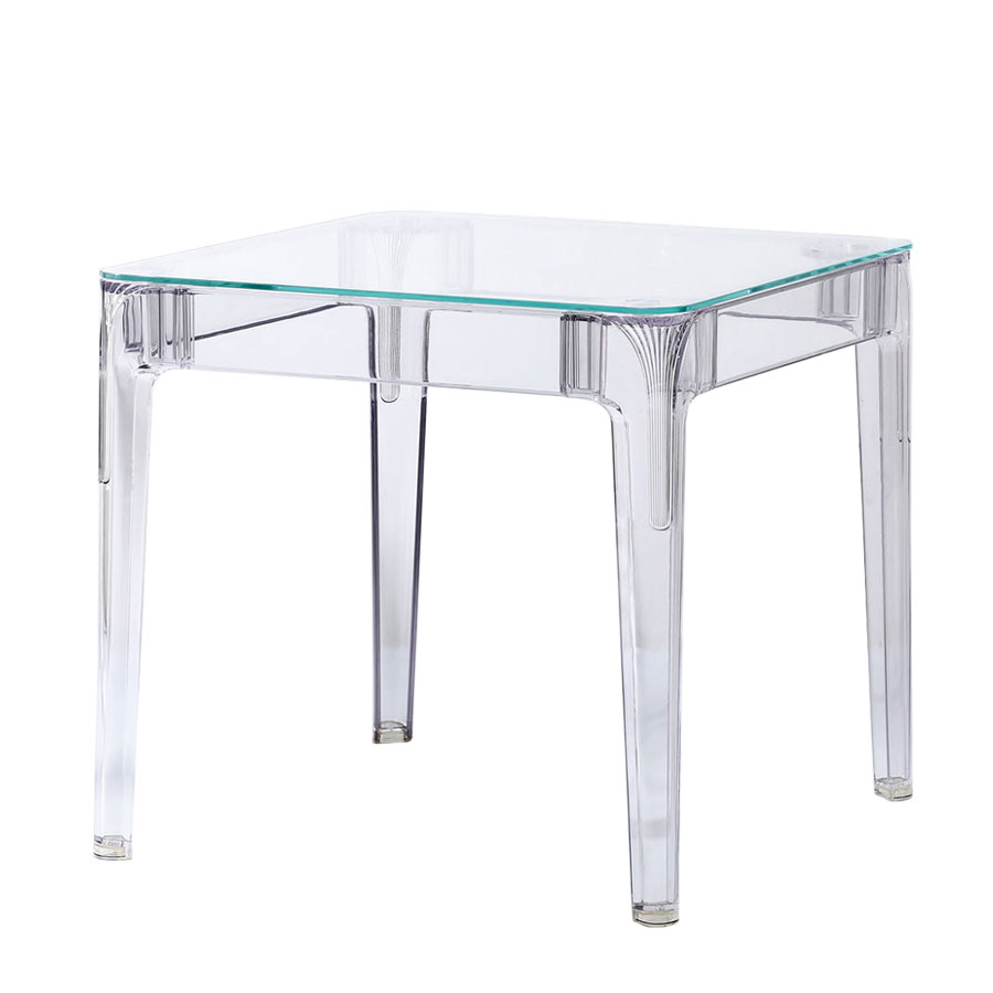 Bộ bàn tiếp khách trong suốt 2 ghế cao cấp hiện đại SL TE1540-06G / PANTON-PC Nội thất Capta